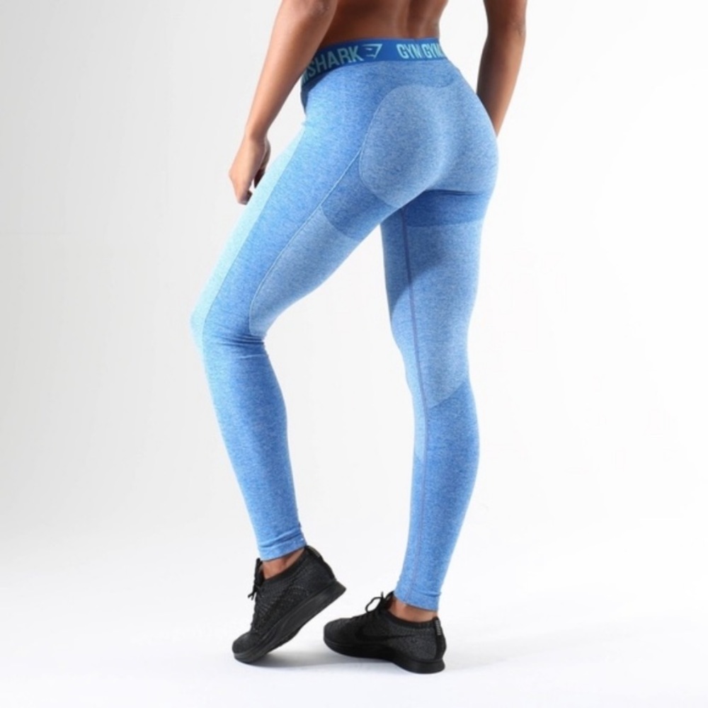 Gymshark Blue Flex Low Rise Leggings, Size S